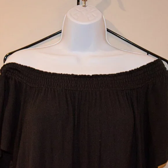 Massimo Mini Black dress off shoulder or on Size XL - Picture 2 of 7